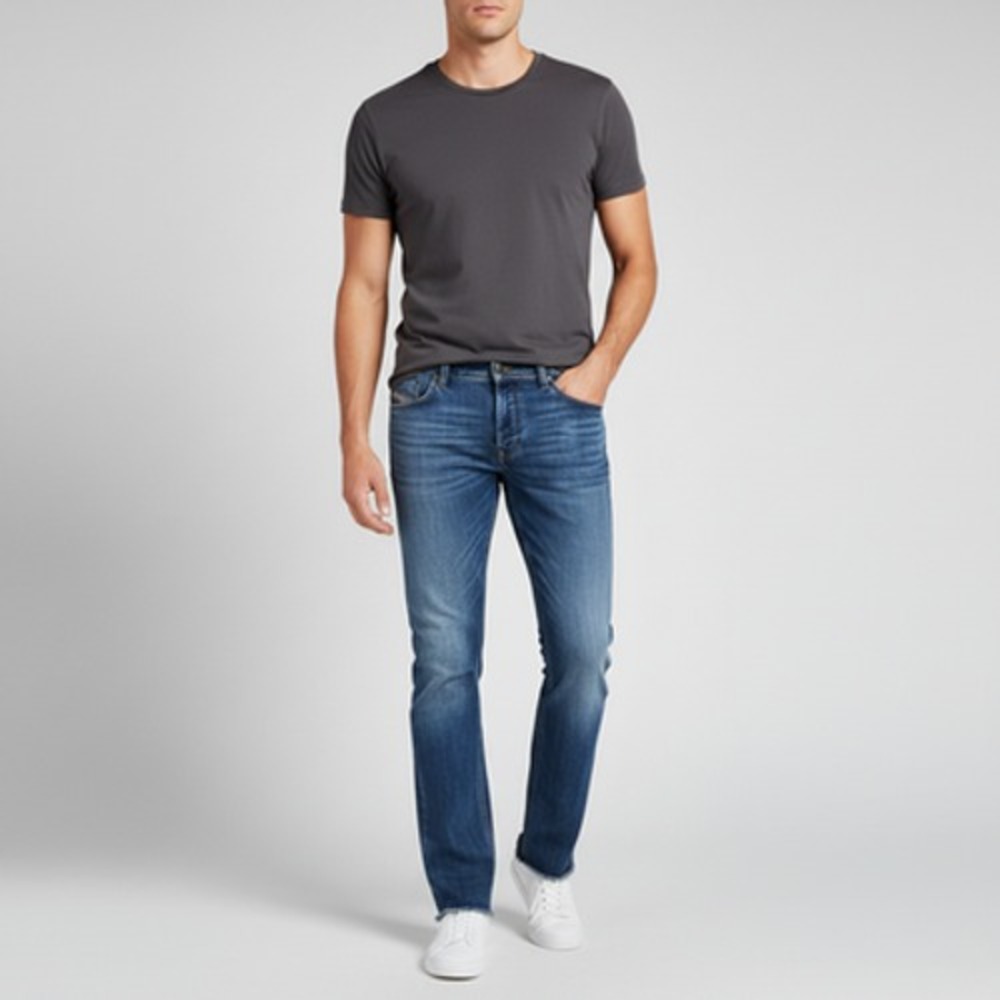 Diesel Viker Jeans Men Size 38x30 Blue Regular Straight Stretch Denim